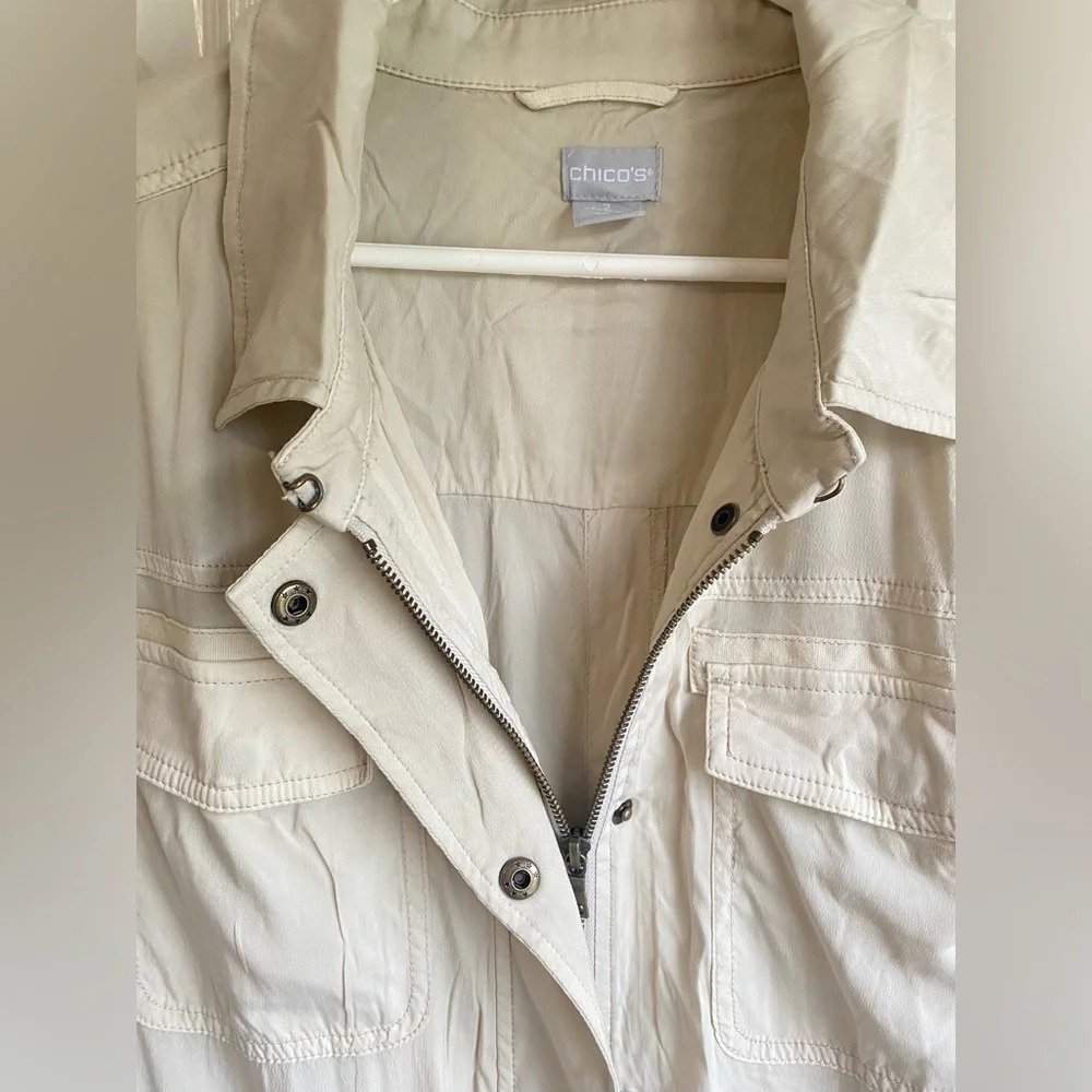 NWT Chico’s Utility Curpo LS Jacket - Picture 5 of 9